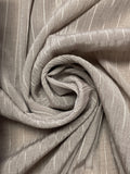 3 5/8 YD Polyester Crinkle - Beige with Self Satin Stripe