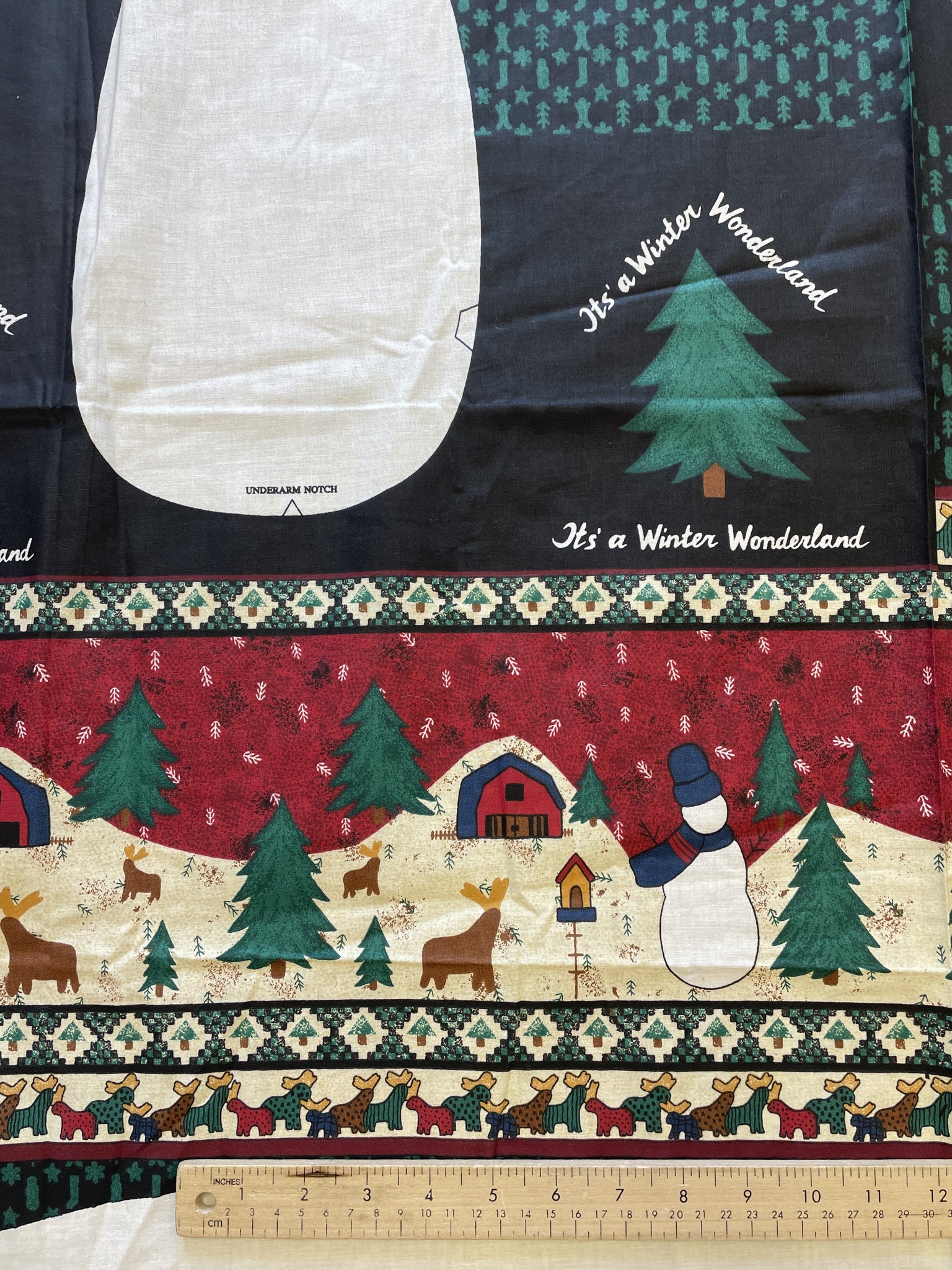 Quilting Cotton Vest Panel - "Peace in the Country"