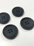 Button Plastic Set of 4 - Black