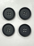 Button Plastic Set of 4 - Black