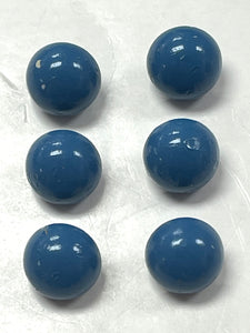 Buttons Plastic Set of 6 - Medium Blue