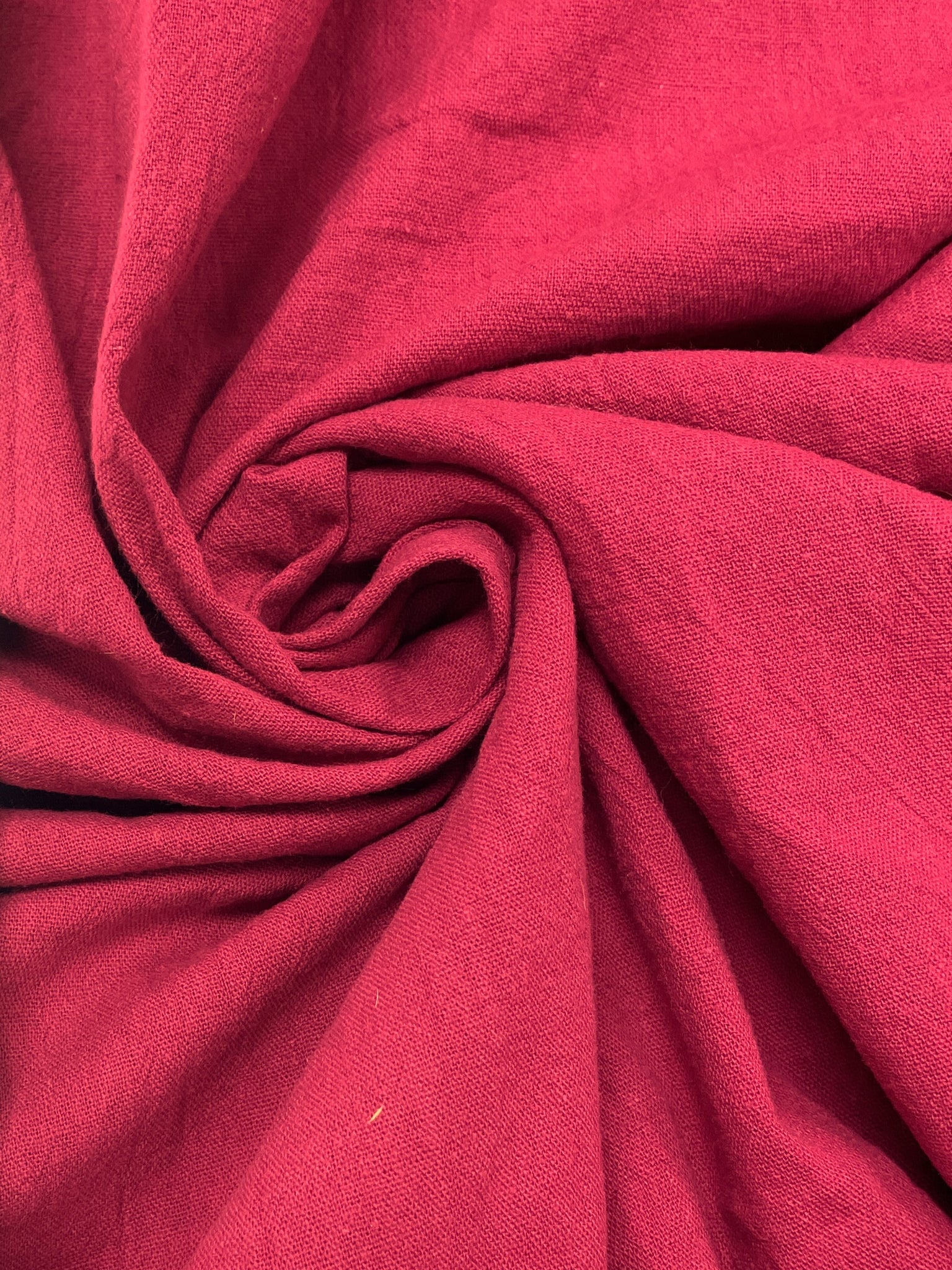 SALE 1 YD Cotton Loose Weave - Dark Fuchsia