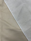 SALE 1 3/8 YD Polyester Micro Suede - Cream