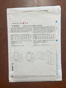 SALE 2013 Vogue 8962 Sewing Pattern - Tunic, Skirt and Pants