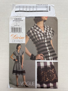 SALE 2007 Vogue 8353 Sewing Pattern - Dress FACTORY FOLDED