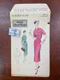 1953 Vogue 4394 Pattern - Dress WITH VOGUE LABEL