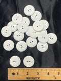 SALE Buttons Plastic Set of 10 - White