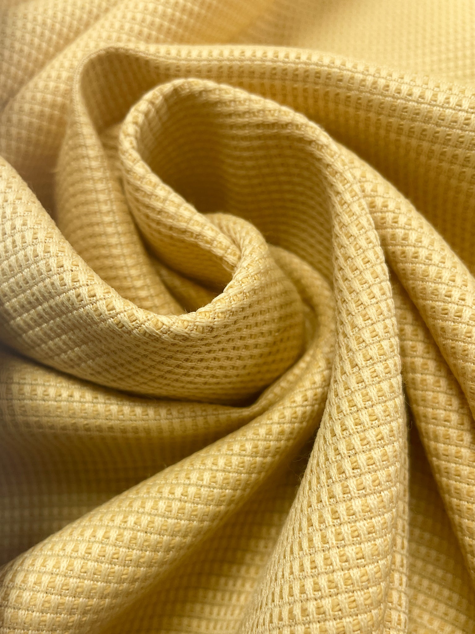 SALE 2 YD Cotton/Poly Loose Weave - Yellow