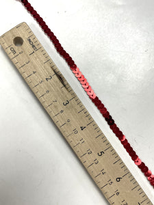 6 YD Sequin Trim - Metallic Red