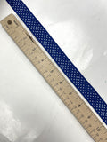 3 1/8 YD Polyester Grosgrain Ribbon - Blue with White Polka Dots