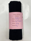 8 1/2 YD Poly Blend Elastic Lace - Black with Hearts