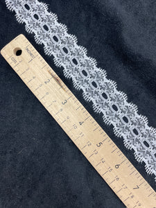 3 YD Nylon Beading (Insertion) Lace - White