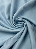 SALE 1 2/3 YD Polyester Slub Weave with Satin Back - Blue