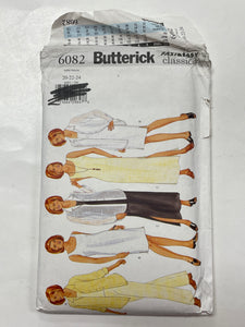 SALE 1999 Butterick 6082 Pattern - Dress, Shirt, Top, Pants FACTORY FOLDED