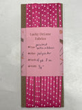 4+ YD Polyester Satin Ribbon - Hot Pink with White Polka Dots