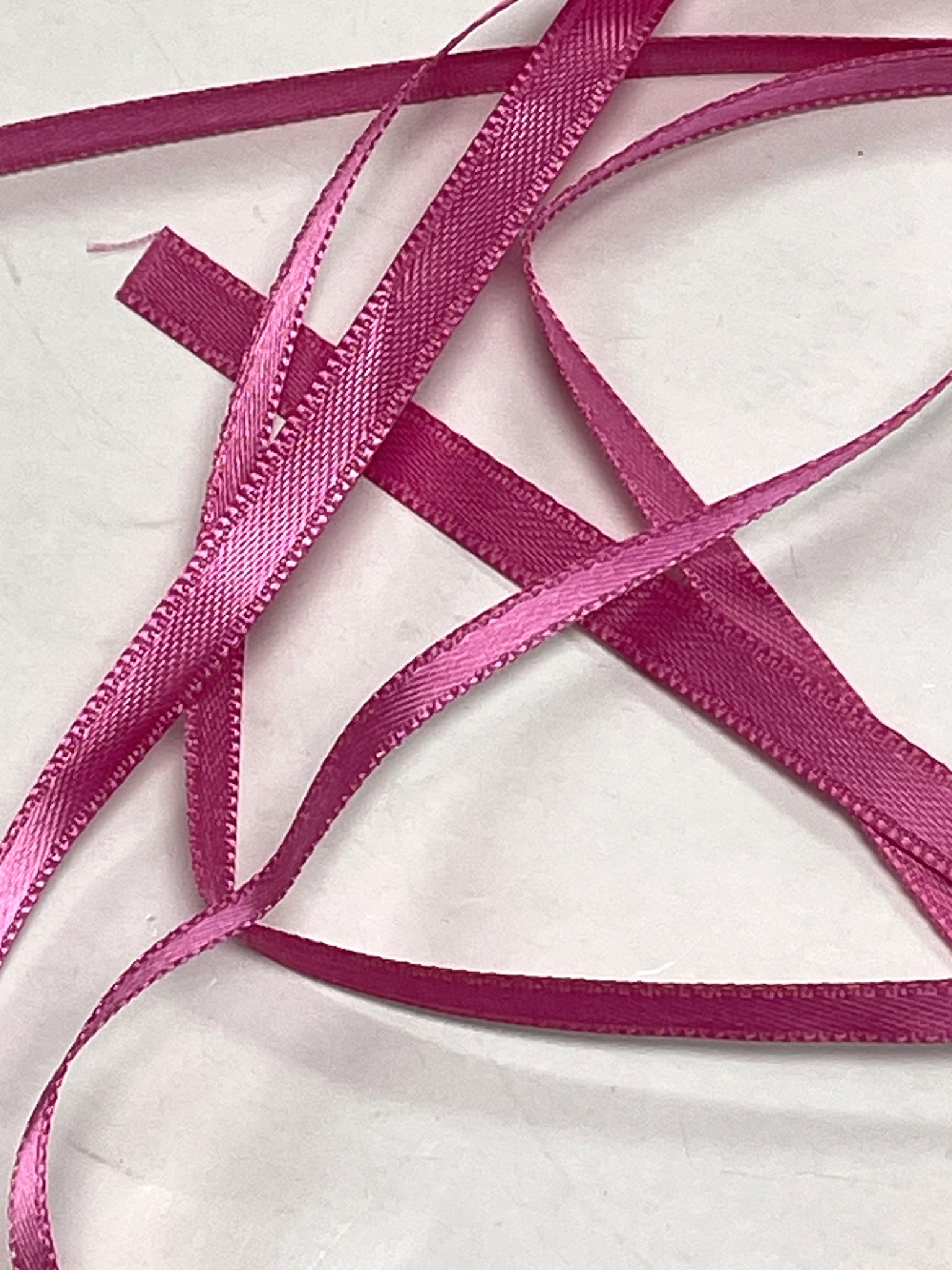 7+ YD Polyester Double Satin Ribbon - Mauve Pink