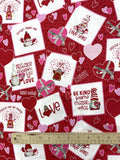 2021 Quilting Cotton - Valentine's Day with Gnomes