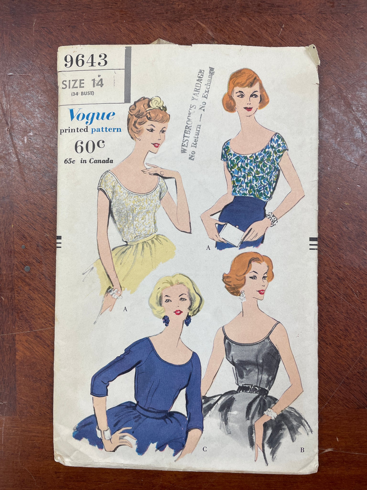 1950's Pattern - Blouses