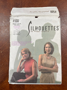 1990's Silhouettes 500 Pattern - Women's Knit or Stretch Tops FACTORY FOLDED