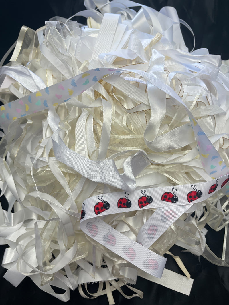 White Deluxe 1 1/2 Inch x 50 Yards Satin Ribbon