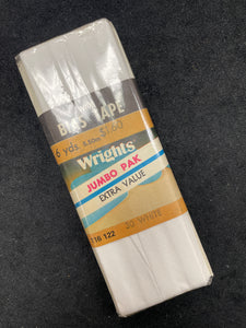 Poly/Cotton Bias Tape - White