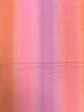 2 1/8 YD Poly/Cotton Printed Stripes- Pink, Orange and Purple