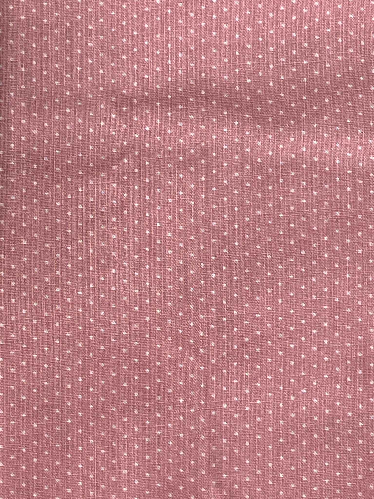 1 3/8 YD Quilting Cotton Calico - Dusty Pink with Tiny Dots