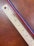 2 1/4 YD Nylon Trim - Red, Blue and White