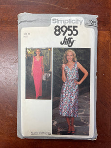 1979 Simplicity 8955 Sewing Pattern - Dress