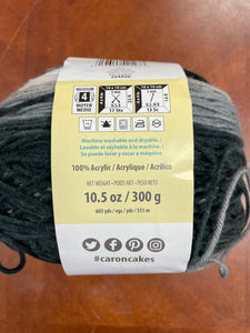 Yarn Acrylic - Variegated Grays and Black