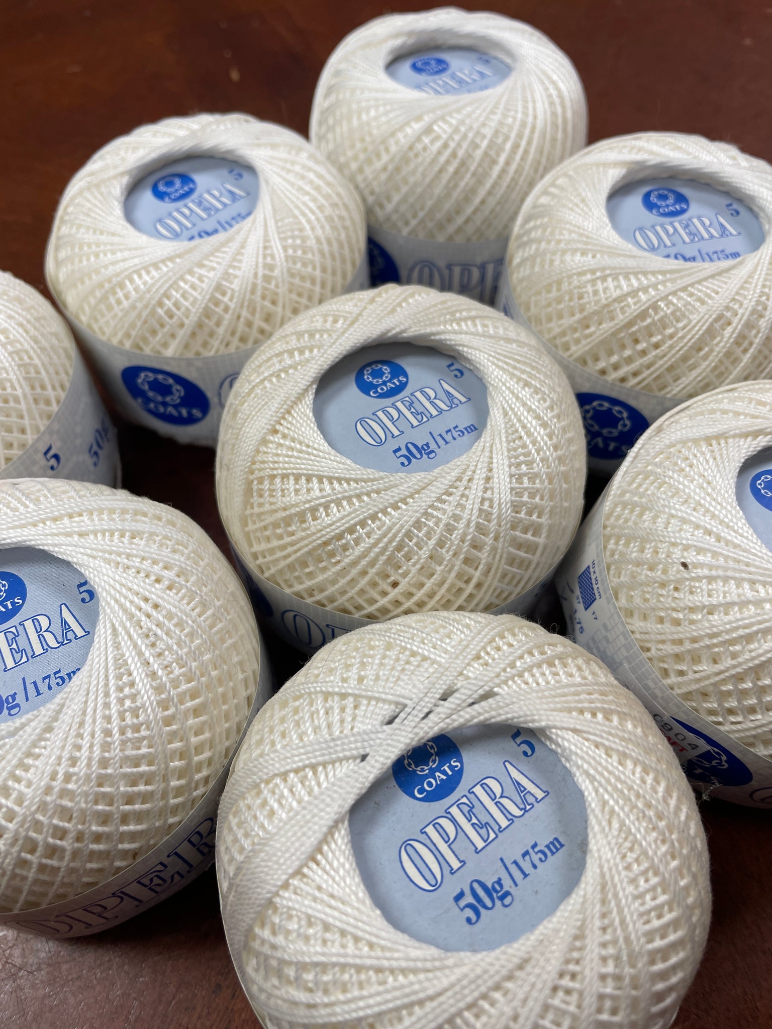 Yarn Crochet Thread Size 5 - White