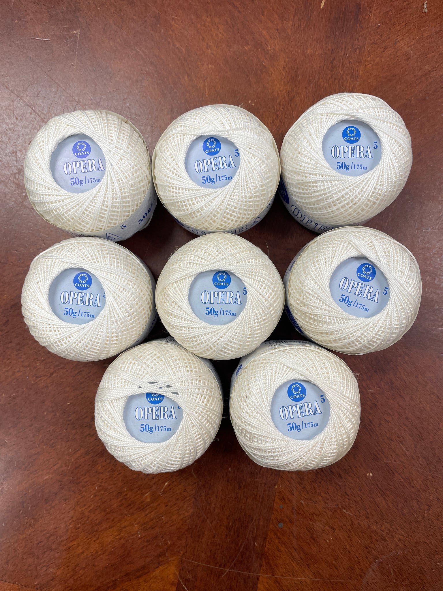 Yarn Crochet Thread Size 5 - White