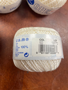 Yarn Crochet Thread Size 5 - White