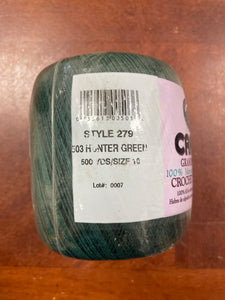 Yarn Crochet Thread Size 10 - Ecru or Hunter Green