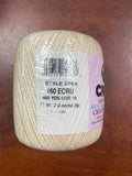 Yarn Crochet Thread Size 10 - Ecru or Hunter Green