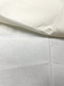 1 1/3 Cotton Aida Cloth Panel - Cream