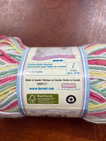 Yarn Acrylic - Variegated Pink, White Green and Yellow