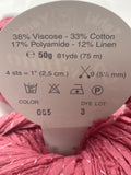 Viscose/Cotton/Linen Yard - Coral Pink