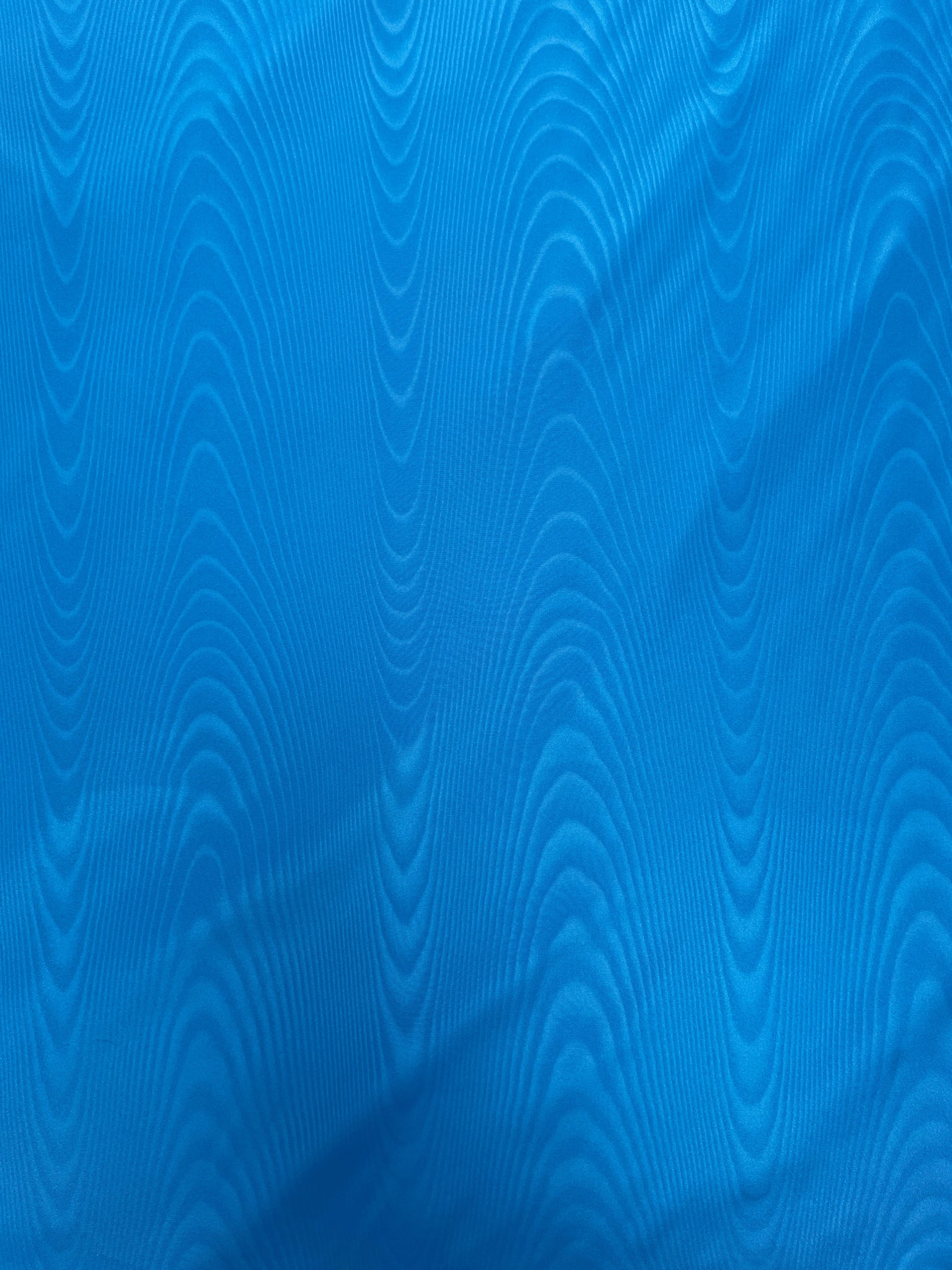 Acetate Moiré Taffeta Vintage - Peacock Blue