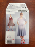 2016 Simplicity 0545 Pattern - Dress FACTORY FOLDED