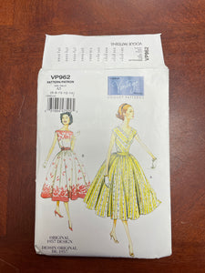 1957 Reproduction Vogue 962 Pattern - Dress FACTORY FOLDED