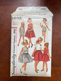 1965 Simplicity 5993 Sewing Pattern - Child's Dress, Top and Shorts