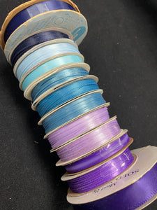 Ribbon Bundle - Various Shades of Blues and Purples