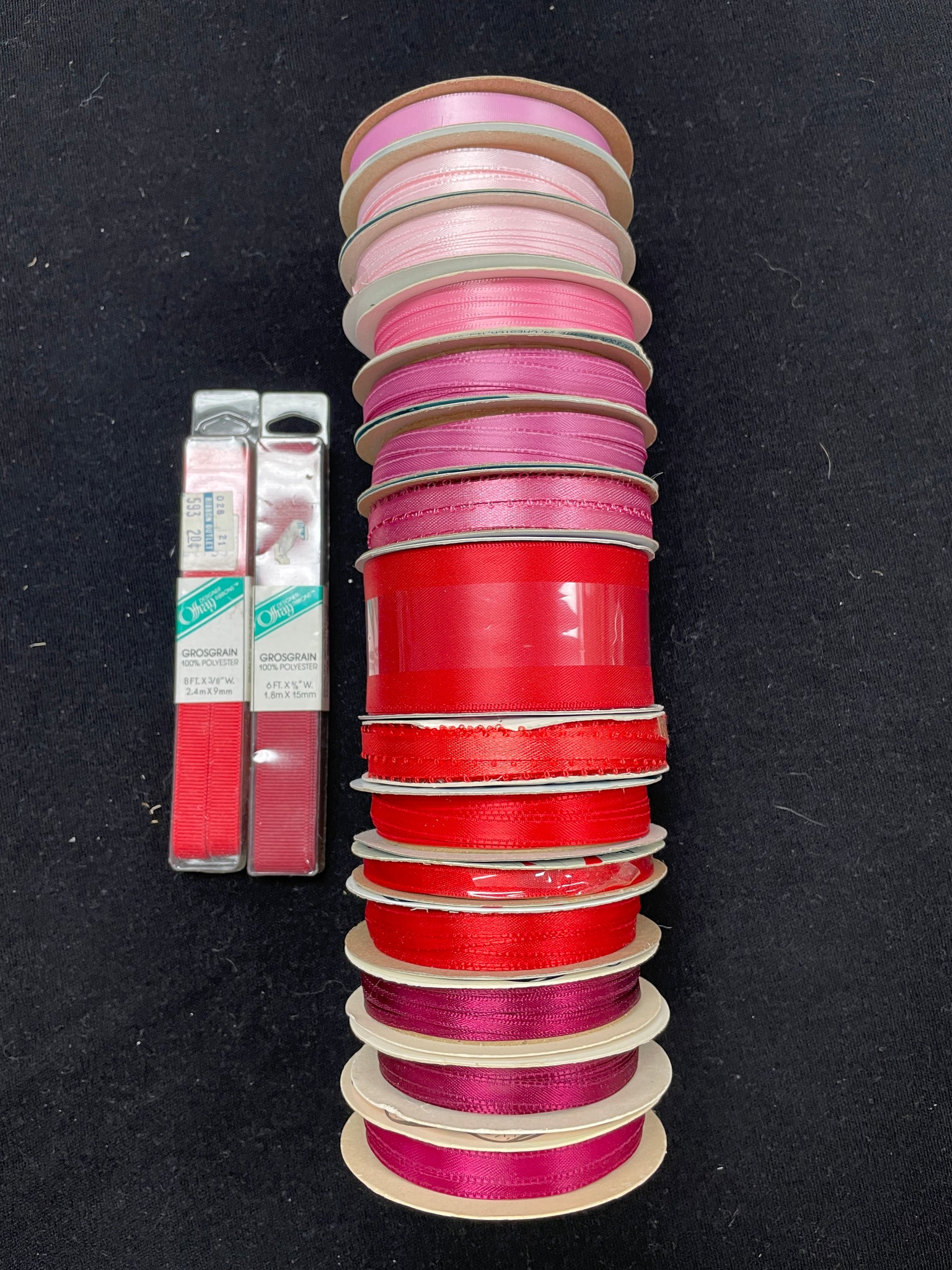 Ribbon Bundle - Various Shades of Pinks and Red