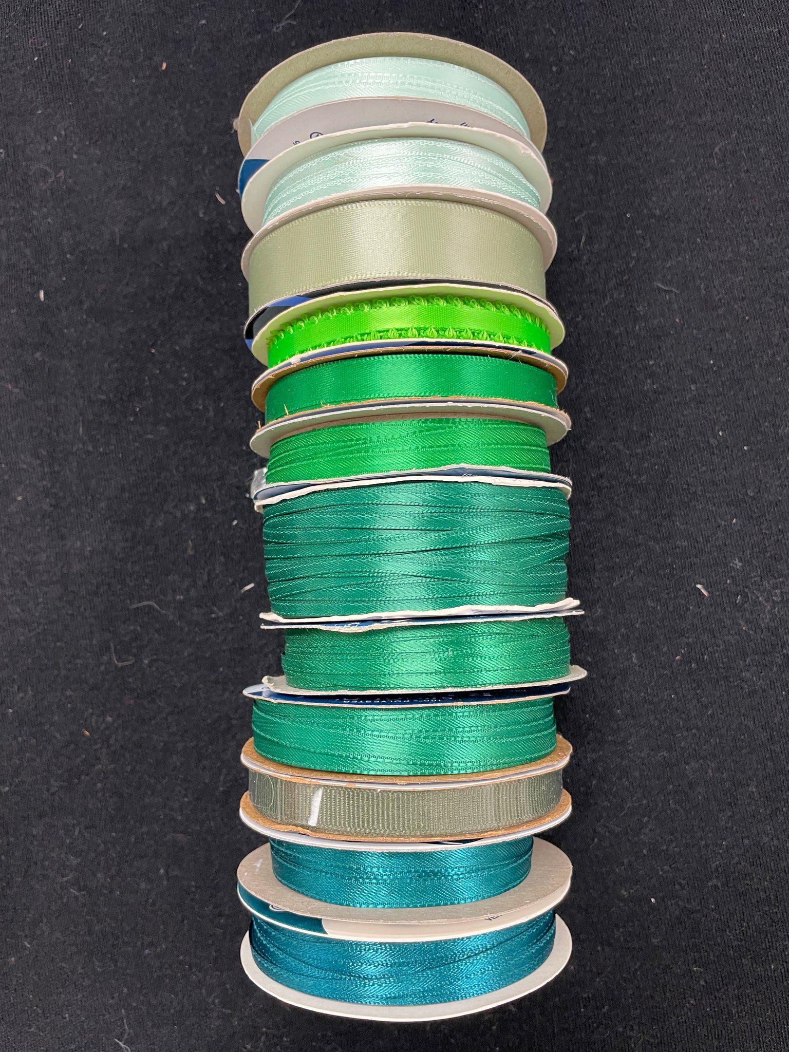 Ribbon Bundle - Various Shades of Green