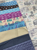 5+ YD Quilting Cotton Bundle - French Graphics Collection