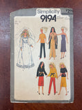 1979 Simplicty 9194 Sewing Pattern - Barbie Doll Clothes