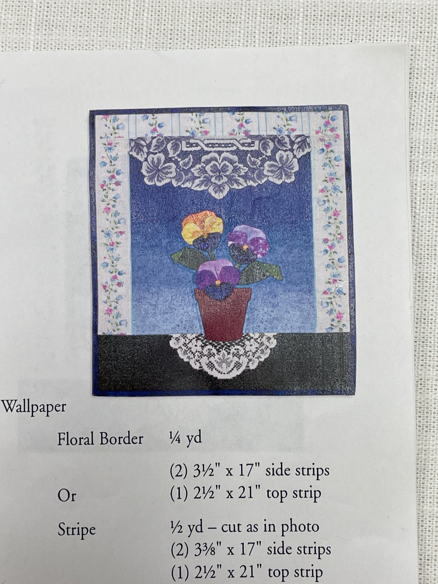 SALE Quilt Kit - Patty's Flower Pot