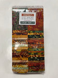 Batik Jelly Roll Pack - Autumnal Prints "Cornucopia 3"