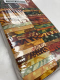 Batik Jelly Roll Pack - Autumnal Prints "Cornucopia 3"